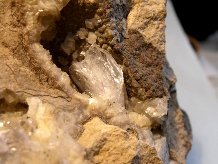 Millerite with ankerite on sideritic mudstone, Prago mine, Kladno-Dubí, crystal of 46 mm. Photo by S. Fojtík. Obr. 14.