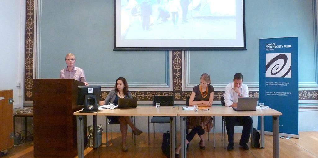 Akce pro novináře a veřejnost Tisková konference : Rok na Balkánské trase, 9.