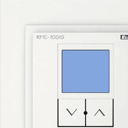 46 RFTC-50/G Bezdrátový regulátor teploty RFTC-100/G Bezdrátový regulátor teploty 47 : Ploché provedení - hloubka přístroje jen 0 mm!