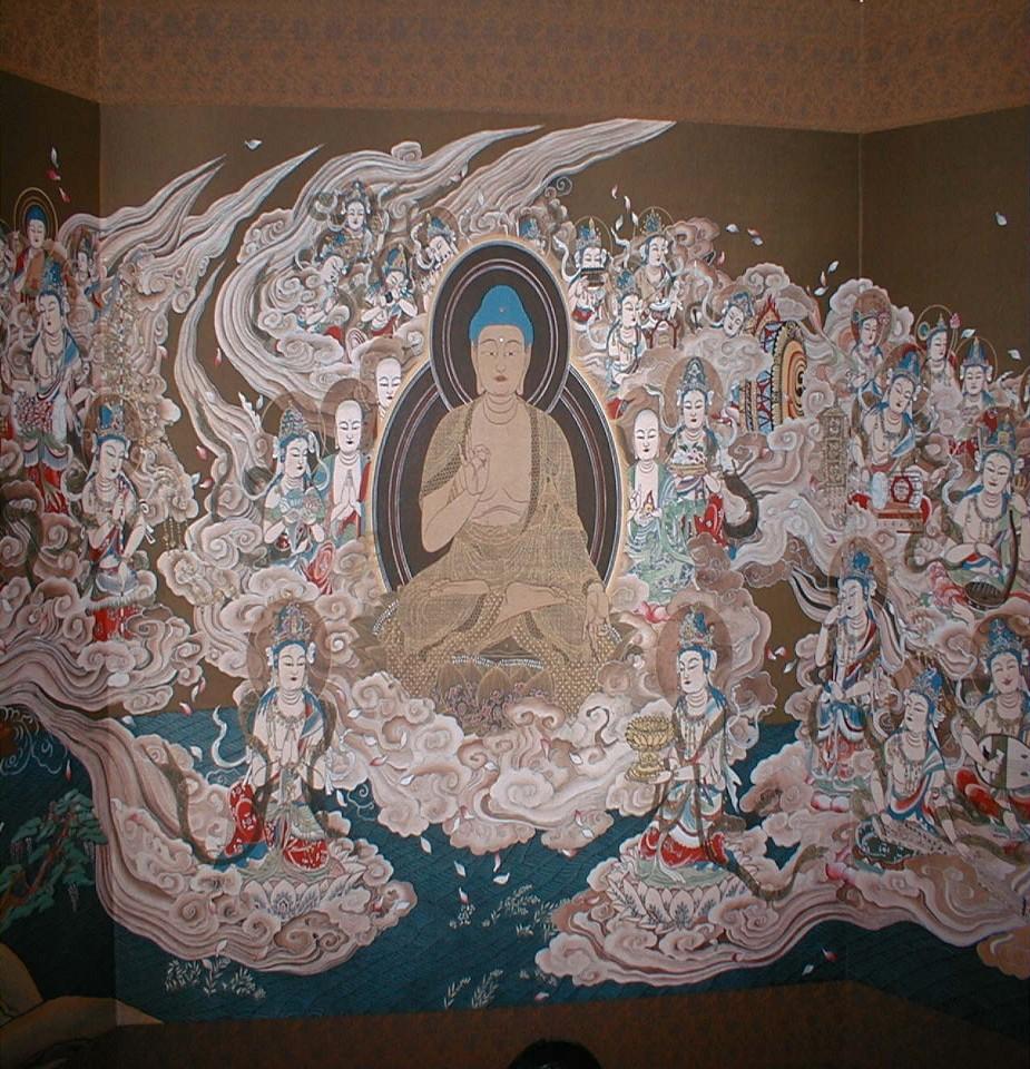 príchod (zostúpenie) buddhu Amidu v hodine