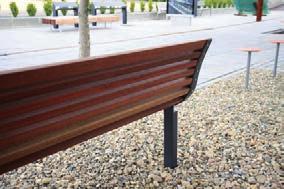 b borové dřevo r akátové dřevo t tropické dřevo ergonomie uzpůsobena seniorům 128 129 diva solo LDS111 Parková lavička na centrální noze ocelová konstrukce, sedák z dřevěných lamel