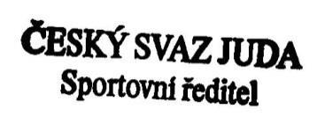 13 ADRESÁŘ ŘÍDICÍ ORGÁN SOUTĚŽÍ: SPORTOVNÍ ŘEDITEL: ČESKÝ SVAZ JUDA Atletická 100/2 160 17 Praha 6 - Strahov tel.: 233 355 280 fax: 257 214 265 E-mail: czechjudo@czechjudo.