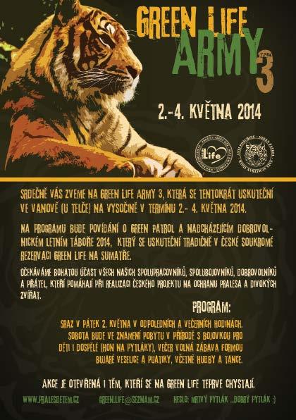 Květen GREEN LIFE ARMY 3. Ve dnech 2.- 4. 5.