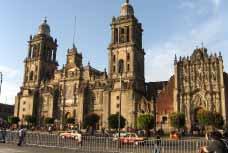 den odjezd do města Puebla (UNESCO) - prohlídka jednoho z mexických koloniálních skvostů (Růžencová kaple, jeden z dalších divů světa), trh zaměřený na místní keramiku - Talavera, výhledy k vulkánům