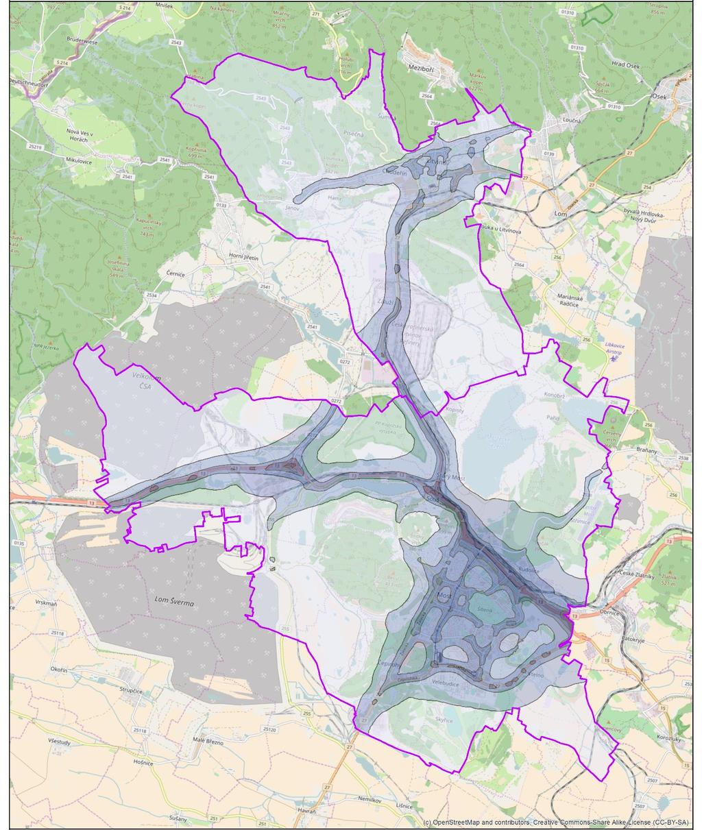 Silniční doprava se podle výsledků modelování podílela na celkových imisích v zastavěných oblastech obou měst příspěvkem 4 8 µg/m 3.