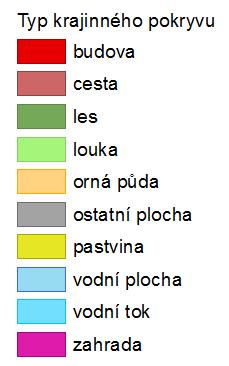 KAPITOLA 5. PREZENTACE VÝSLEDKŮ 65 Obrázek 5.4: Legenda pro krajinný pokryv na císařských otiscích 5.3 