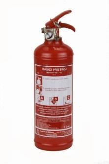 hmotnosť 2,3 kg Práškový hasiaci prístroj 2 kg - PR2e Množstvo náplne 2 kg Teplotne funkčný rozsah od -20 C, do +60 C