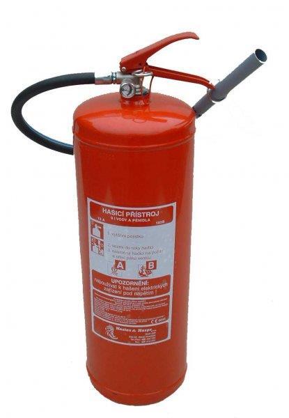 9,5 kg Penový hasiaci prístroj - VP 9 TNC Množstvo náplne 9 l Teplotný funkčný rozsah od 0 C, do +60 C Minimálny