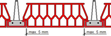 6a), nosníky od dĺžky 2250 mm do dĺžky 3750 mm treba podoprieť jednou montážnou stojkou (obr. 6b), nosníky od dĺžky 4000 mm do dĺžky 7250 mm treba podoprieť tromi montážnymi stojkami (obr.
