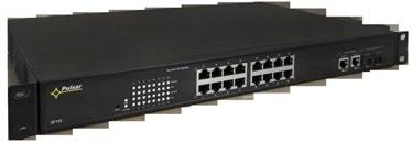 Switchy PoE pro IP kamer RACK 19 s napájecím zdrojem / s vestavěným napájecím zdrojem Série S, SF 230VAC DMI RJ-45 LAN 10/100/1000 Mbps Rekordér Ukázka produktu: SF116 Kamery IP PoE Data + Power