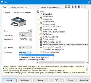 Ekonomický systém POHODA Účtujeme v POHODĚ 159 odeslání. Postup pro písemné i elektronické podání je stejný s postupem popsaným v části Evidenční listy důchodového pojištění této kapitoly.