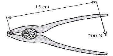 Jak velkou silou působí zedník na lano v bodě A? 2. Petr louská ořechy pomocí louskáčku, který je znázorněn na obrázku.