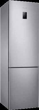 dapttech - velká zásuvka na ovoce a zeleninu s regulací vlhkosti - displej na dveřích - chladnička 222 l / mraznička 85 l - (V x Š x H): 185 x 60 x 64 cm 201 cm Beznámrazová lednice