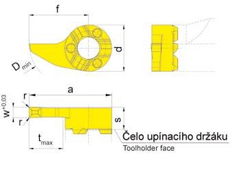 ZAPICOVÁNÍ (vnitřní) Ø 20,0 mm GROOVING (internal) BŘITOVÁ DESTIČKA INSERT S18P do otvoru od Ø hloubka zápichu šířka zápichu Bore Ø from Depth of groove Width of groove 20,0 mm 8,0 mm 2,0-3,0 mm B18P