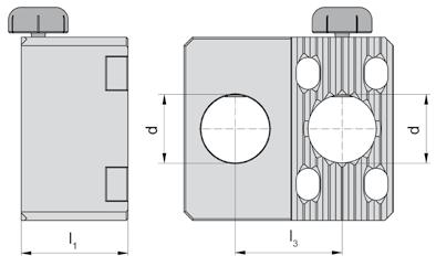 A ZAPICOVÁNÍ a VNITŘNÍ SOUSTRUŽENÍ GROOVING and BORING PŘESTAVITELNÝ DRŽÁK ADJUSTABLE OLDER N pro kleštinové adaptéry ER11/ER16 systém Graf for collet adaptors