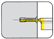 A VNITŘNÍ SOUSTRUŽENÍ Ø 2,0 mm BORING and PROFILING BŘITOVÁ DESTIČKA 105 INSERT do otvoru od Ø Bore Ø from 2,0 mm B105 BKT105 105 C105 VDI f a d l 2 l 5 t max D min r TF45 T35 R/L105.1809.005.0.2 6 25 R/L105.