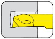 A VNITŘNÍ SOUSTRUŽENÍ Ø 6,8 mm BORING and PROFILING BŘITOVÁ DESTIČKA 105 INSERT zesílené provedení reinforced version do otvoru od Ø Bore Ø from 6,8 mm B105 BKT105 105 C105 VDI f a d l 2 l 5 t max D