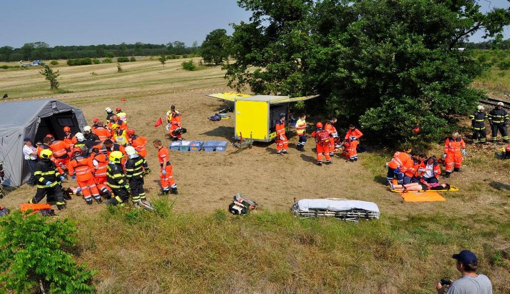 Obr. č. 5 Cvičení VLAK 1.2.9.3. Koncepce krizové připravenosti materiální zabezpečení V loňském roce nedošlo k rozšíření počtu vozidel pro KP.