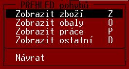 vytvoření záznamů o tržbách za určité období. Její popis je uveden v samostatné kapitole. U síťové verze programu se jmenuje POKLADNÍ DENÍKY.