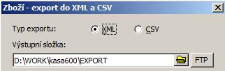 TRIFID 2018 STANDARD Uživatelská příručka Zatržením Transformace výstupního souboru, lze vybrat XSLT šablonu, pomocí které lze přetransformovat obecný XML na požadovaný XML nebo CSV soubor.