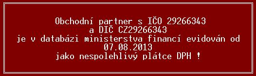 TRIFID 2018 STANDARD Uživatelská příručka Program přitom nabídne přenesení zjištěných údajů do karty obchodního partnera, nebo jeho zobrazení na webu.