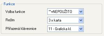 Pokud čtečka nemá nastavenou funkci pro EZS, může uživatel svou kartou aktivovat funkci přiřazenou jeho kartě.