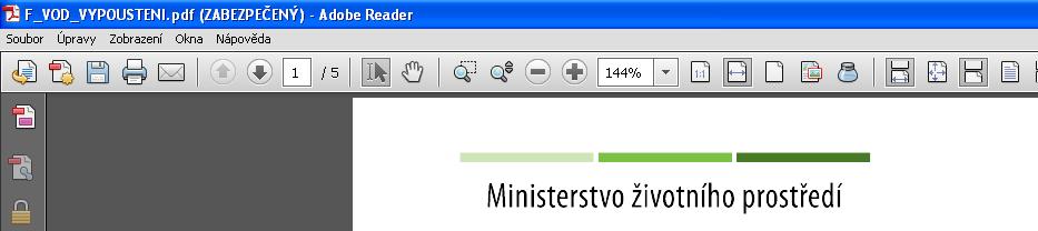 zobrazit i bez připojení k internetu) Modrý otazník vyžaduje připojení k internetu nápověda Vás přesměruje přímo na objekt znalostní báze v aplikaci EnviHELP (helpdesk.cenia.