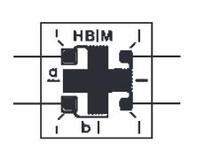 Obr. 19 - Tenzometr řady 1-XY91-6/120 od firmy HBM [30] Z důvodu kompatibility použitých tenzometrů s používanou měřící aparaturou u uživatele vícekomponentní měřící jednotky, je vyžadován jmenovitý