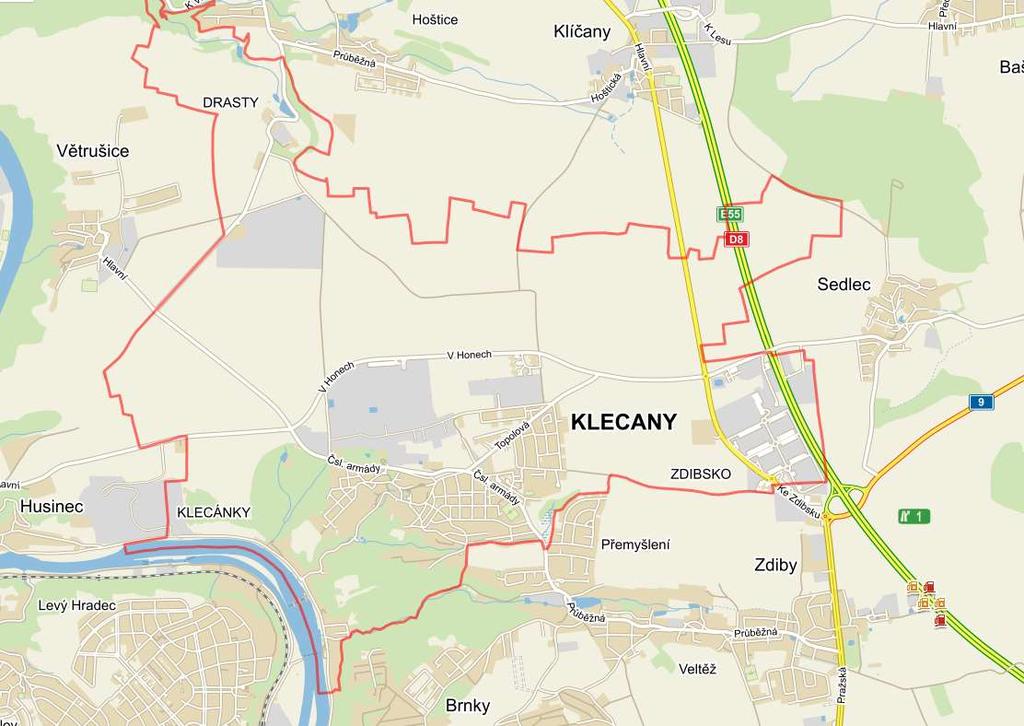 Mapa Klecan Zdroj: www.mapy.cz 1.
