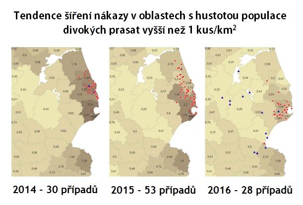 Vycházíme ze schématu, který se osvědčil v Polsku, kde se díky této nárazníkové zóně podařilo šíření viru zastavit. To je znázorněno na obr. č.