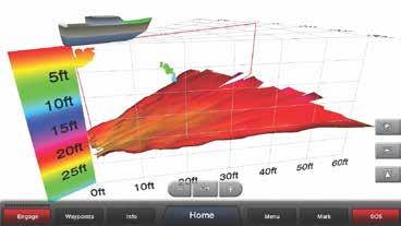 Sonary Panoptix jsou schopné zobrazit ve vodním sloupci pod vodou nebo před lodí pohyb návnady, případně rybího hejna pomocí živého schematického obrazu nebo 3D pohledu pod/před loď.