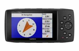 Funkce Muž přes palubu, Alarm na utržení kotvy. Možnost využít mimo moře i jako outdoorovou GPS navigaci s podrobnými turistickými mapami.