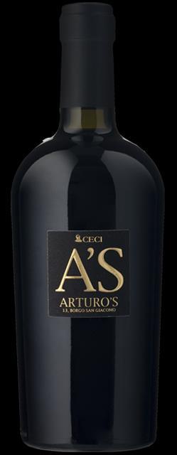 Art. ARS A S ROSSO I.G.T. Toto výjimečné víno se vyrábí z vysoce kvalitních hroznů pěstovaných v kopcích oblasti Emiglia.
