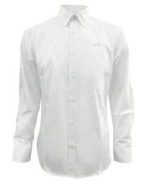 Pánska košeľa Materiál: 60% bavlna, 40% polyester. Farba: biela. Dlhý rukáv.