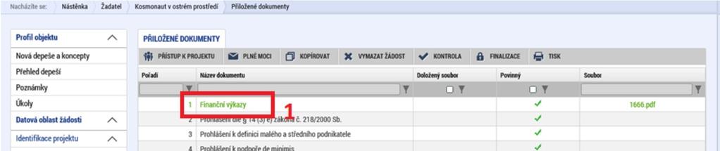 i. Další dokumenty dokládající skutečnosti uvedené v podnikatelském záměru (např.