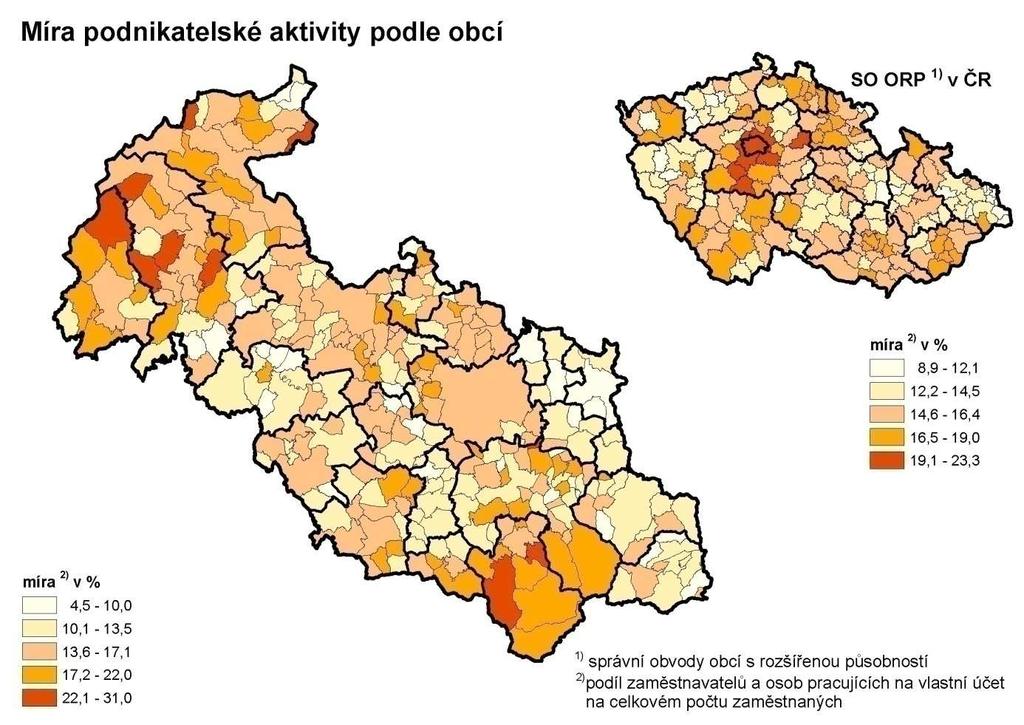 Zdroj: ČSÚ Mapa 2.