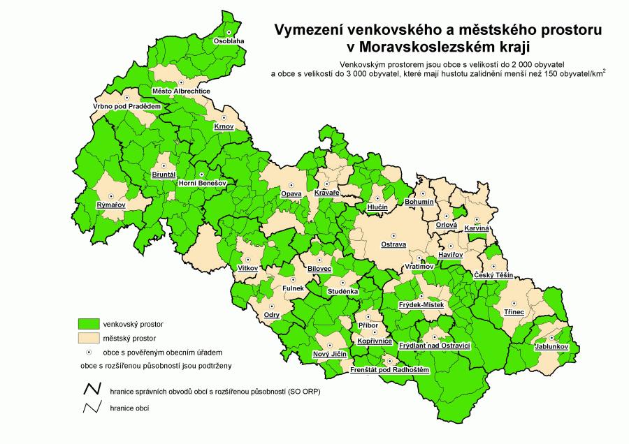 rozloze ČR. Zdroj : ČSÚ Mapa A1.4.