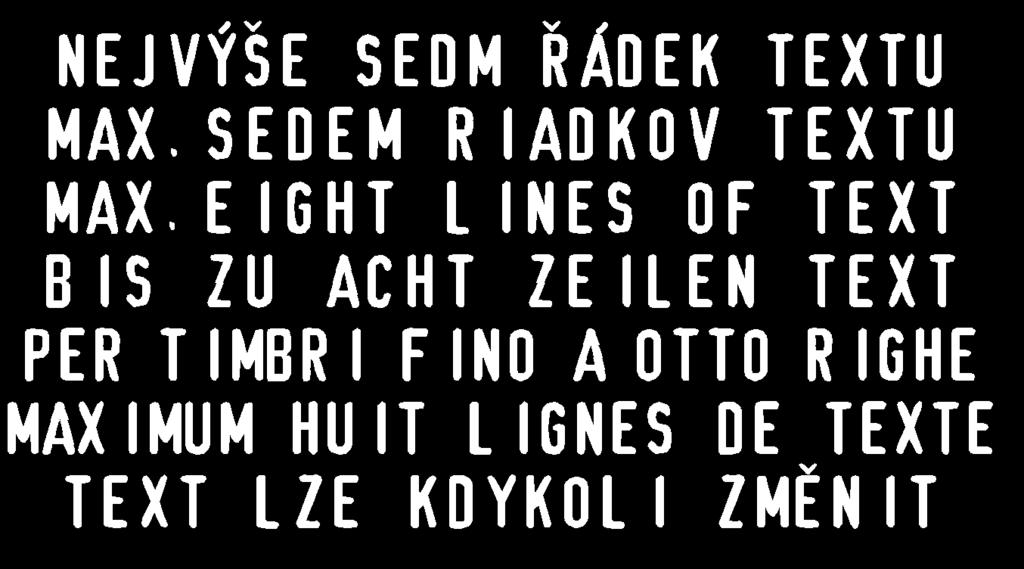 velikost otisku: 41 x 24 mm 4727 typo 2-barevný