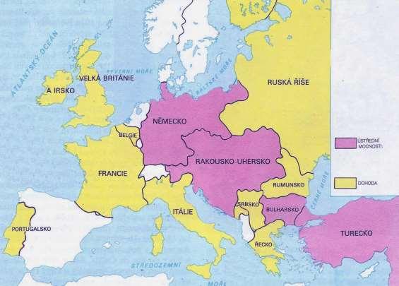 Dokument 3 Mapa Evropy v roce 1914 Zdroj: Převzato z učebnice dějepisu pro střední škol: Robert Kvaček: České dějiny 2. Praha, 2002. Dokument 4 Pocházel z Čech a byl o dobré čtvrstoletí starší než my.