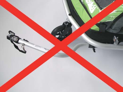 Požadavky na tažné jízdní kolo Vždy se ujistěte, že dodržujete návod k použití vydaným výrobce jízdního kola, které používáte k tažení Vozíku.