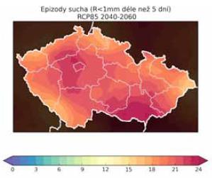 období sucha ( 5 dní bez