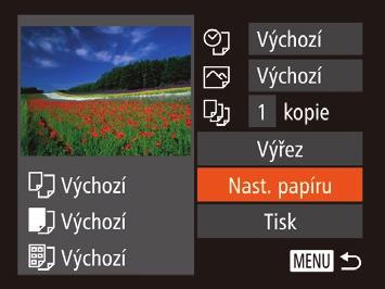 Oříznutí snímků před tiskem Výběr velikosti a rozvržení papíru před tiskem Oříznete-li snímky před tiskem, můžete vytisknout pouze požadovanou část obrazového pole, nikoli celý snímek.