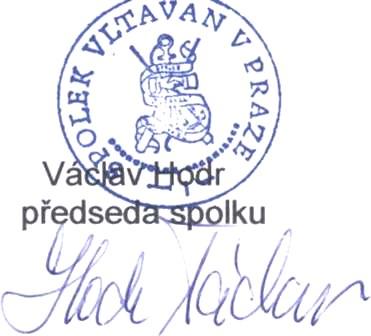 Spolek Vltavan v Praze Výroční zpráva 10 z 12 Doplňující 6. Usnesení ze zasedání mimořádné valné hromady Spolku Vltavan" v Praze dne 19.