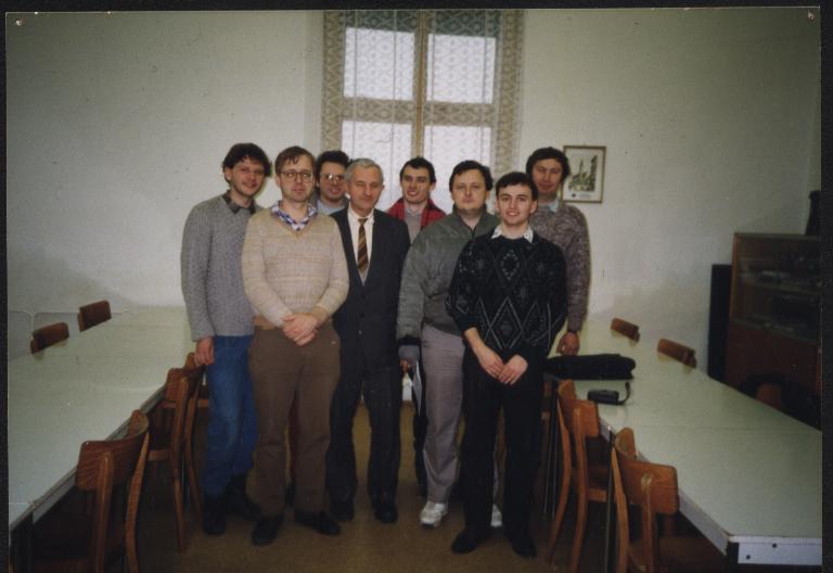 Obrázek 15 Základní sestava Šachklubu Sokol Klatovy A, která odehrála skoro celou soutěž a výhrou krajského přeboru vybojovala v roce 1997 poprvé v historii postup do 2.