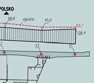 deska Odjetí vozidel -, Najetí vozidel B1 B2-3, B3 B4, B5 B6-5, B7 Dolní deska B8, 17:16 17:31 17:45 18: 18:14 18:28 18:43 18:57 MOST PŘES OSTRAVICI Dne 6.