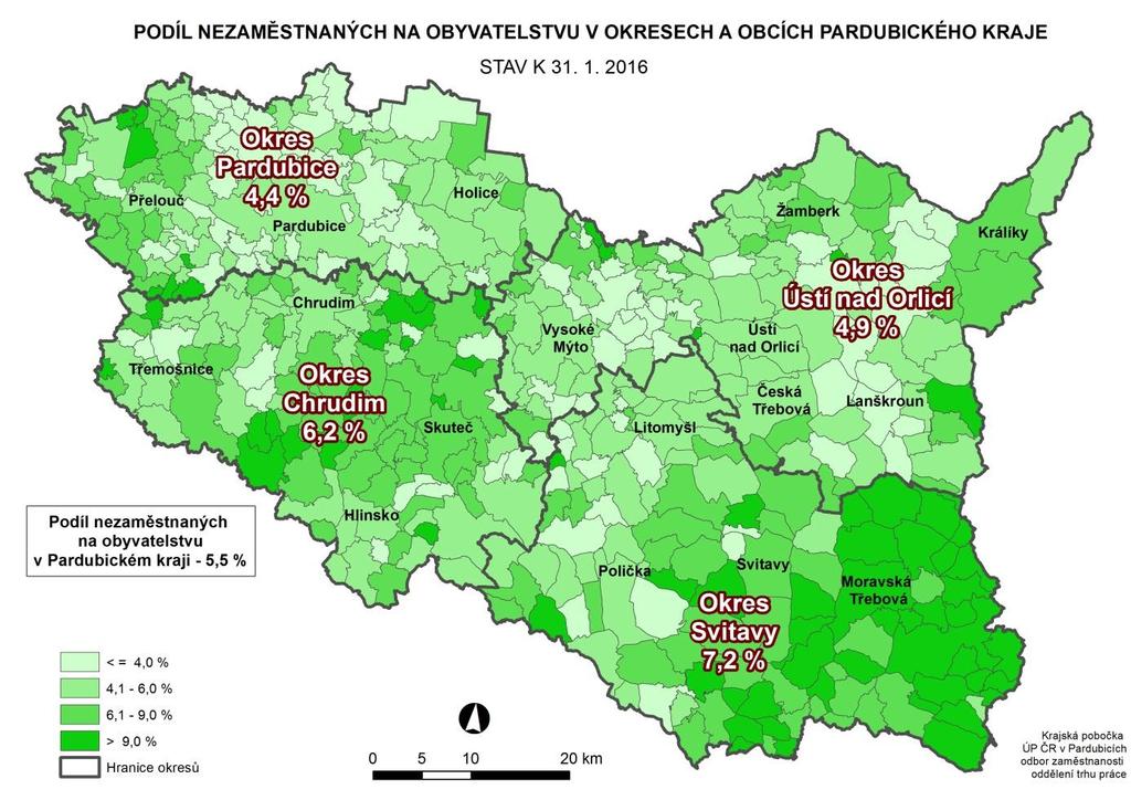 2. Aktivní politika zaměstnanosti v Pardubickém kraji Tabulka č.