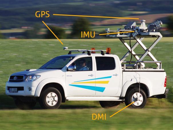 Mobilní pozemní Laser Scan - umožňuje naskenování celých měst, či