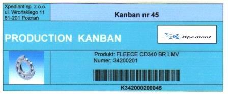 KANBAN Kanban kartu můžeme přirovnat k cestovnímu lístku, který poskytuje pracovišti oprávnění k cestování výrobě dílců a výrobků.