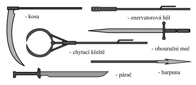 Obouruční trnopalcát (úderná/bodná) (Gnómové) Cena: 160 Unikátní zbraň Gnómů. Hlavice palcátu je na vrcholku opatřena dlouhým trnem.