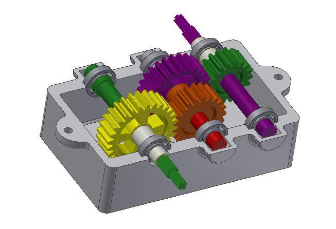 3.2 Tvorba počítačového modelu v programu Inventor PROCES TVORBY PROTOTYPU Druhým krokem k funkčnímu fyzickému prototypu převodové skříně je tvorba počítačového 3D modelu jednotlivých komponent